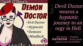 patient embarks on hypnosis journey to hell guided by demon doctor and evil therapist clip