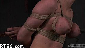 Ferocious whipping turns her on, the hotty moans.