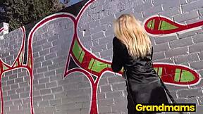 granny searches for cock in unexpected places, finding risky adventures