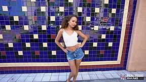 Beautiful ebony teen Cecilia Lion explores real teen fantasies in hardcore fucking