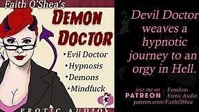 patient embarks on hypnosis journey to hell guided by demon doctor and evil therapist clip