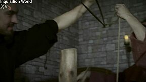 Judith endures interrogation with restraints and clamps