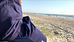 the milf suddenly came up from behind and started jerking me off in front of everyone