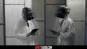 Redhead teen gets her pussy pounded hard in post-apocalyptic pod