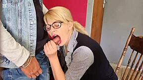 Hot blonde secretary giving me a blowjob in lunchtime may 14 2025