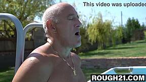 Lulu Love Admires Bruno's Outdoor Workout and Swim