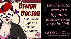patient embarks on hypnosis journey to hell guided by demon doctor and evil therapist clip
