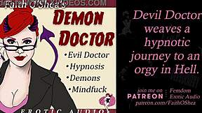 patient embarks on hypnosis journey to hell guided by demon doctor and evil therapist clip