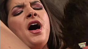 Pervy Brunette Flashes Her Titties Before Getting Her Tushy Plowed Relentlessly On Camera