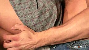 Cocked Guy Bangs a Superb Brunette with Big Cock Blowjob in Group Monster Cock Action