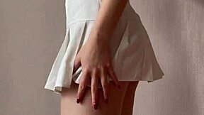 Innocent girl strips for you