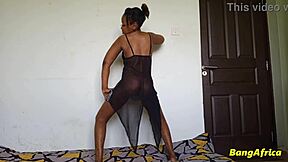 sexy ass ebony thot teasing