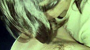 Intimate close-up blowjob ending in mouth swallow