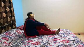 indian milf bhabhi gives closeup blowjob mouth fuck swallows cum