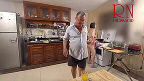 Early Morning Kitchen Chaos in Comedy Story 284