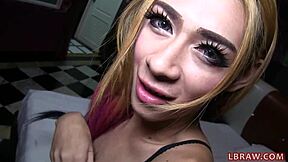 Ladyboy Ally shares bareback anal passion with a Thai partner