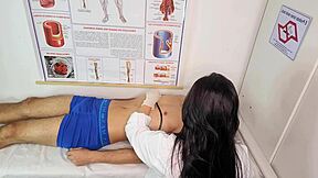 nurse makes patient have very hard erection at the hospital