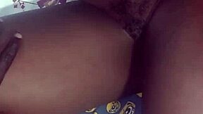 Rubbing Pussy With Big Black Dick And Fucking