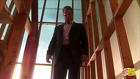 testing out virtual reality watching busty lesbian blonde and brunette with sex toys