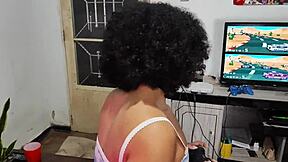 sofie lollipop loses game and sucks carmona's cock until cum in mouth