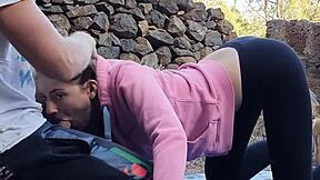 Outdoor sex with 18yo hot brunette teen 18+ babe...