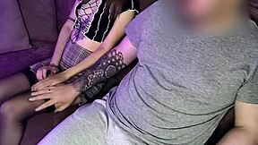 Getting Sucked Off by a Hottie in Stockings!