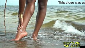 My giggle feet gets sandies at the beach on beat2feetcom