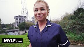 Jessica's lace leather seductive surprise for her new fixation