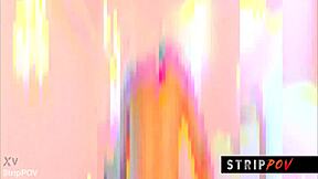 Strippov beautiful brazilian chick dances and deep-throats big cock