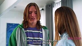 Stepson and Bully Double Penetrate Neighbor's Anal Whore Stepmom!