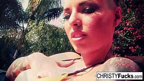 christy mack bathing in the shower