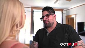 Big Tits Tattooed Milf Fucked Roughly In Kitchen