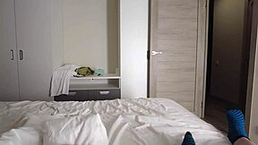 Fat and hairy dude fucks beauty in quick homemade session