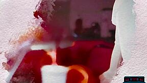 Big round ass milf polina stripteases in convertible