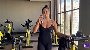 From Gym to Creampie, Latina Fitness Babe Gets Fucked Hard After Teasing All Day!