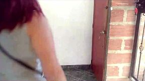 Before work, I fuck her hard at the door and send her out with a wet pussy.