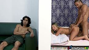 Young skinny latina teen tries taboo anal assfucking and doggystyle blowjob with her half-sister to reconquer life