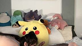 latino couple play around and make love