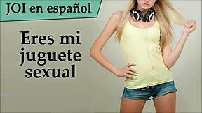 Maid obeys orders and follows jerk off instructions as her toy