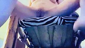 Texas couple fucks shaved pussy close up