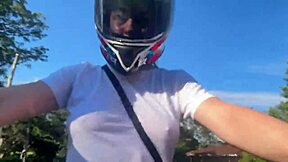 I picked up a Didi client without a bra, and he noticed my large breasts