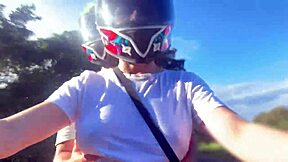 I picked up a Didi client without a bra, and he noticed my large breasts