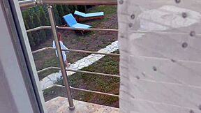 I caught my stepbrother spying on me while I squirted everywhere