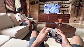 I seduced foreign friend for bareback fucking