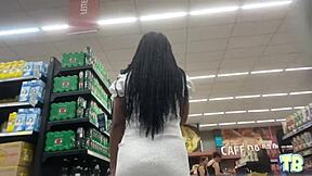 Oral Sex on Married Latina in Public Depot