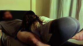 My new stepdad cums in five seconds when I ride him! 😏🍑