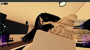 Dxrk Enjoys Futanari's Monster Cock and Big Tits in Intense Action.