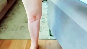 Close-Up View of Mature Woman Spreading Her Pussy