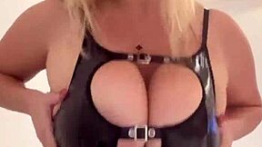 big natural tits coward saggy tight latex bunny costume