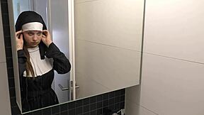 shy teen nun angelina gets bbc creampie